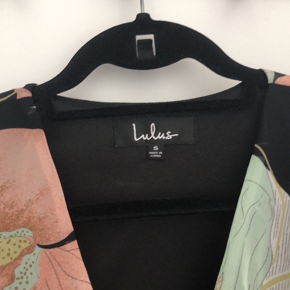 Lulus black floral print maxi dress - Picture 6 of 11